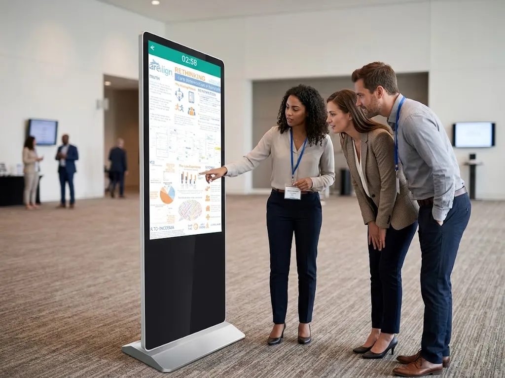 E-poster — software MeltInTouch per totem multimediali