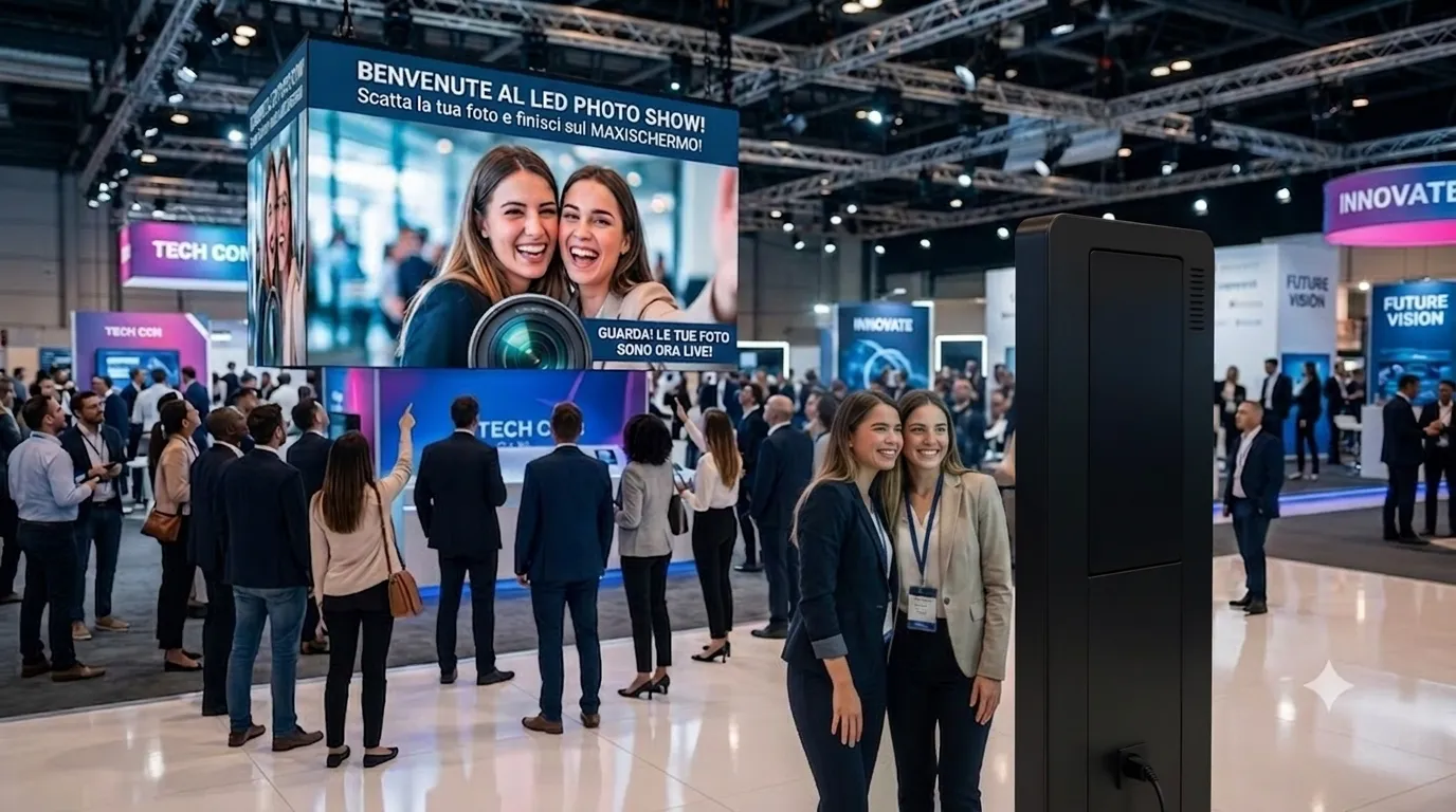 Led Photo Show — software MeltInTouch per totem multimediali