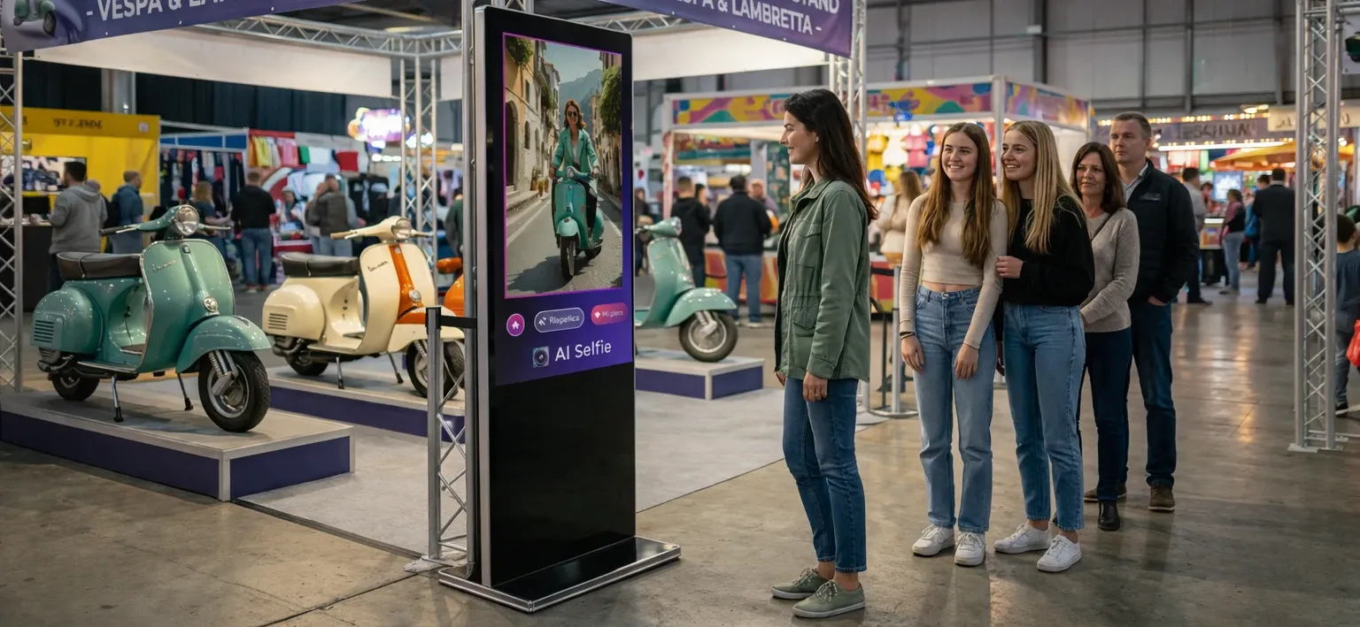 AI Selfie — software MeltInTouch per totem multimediali