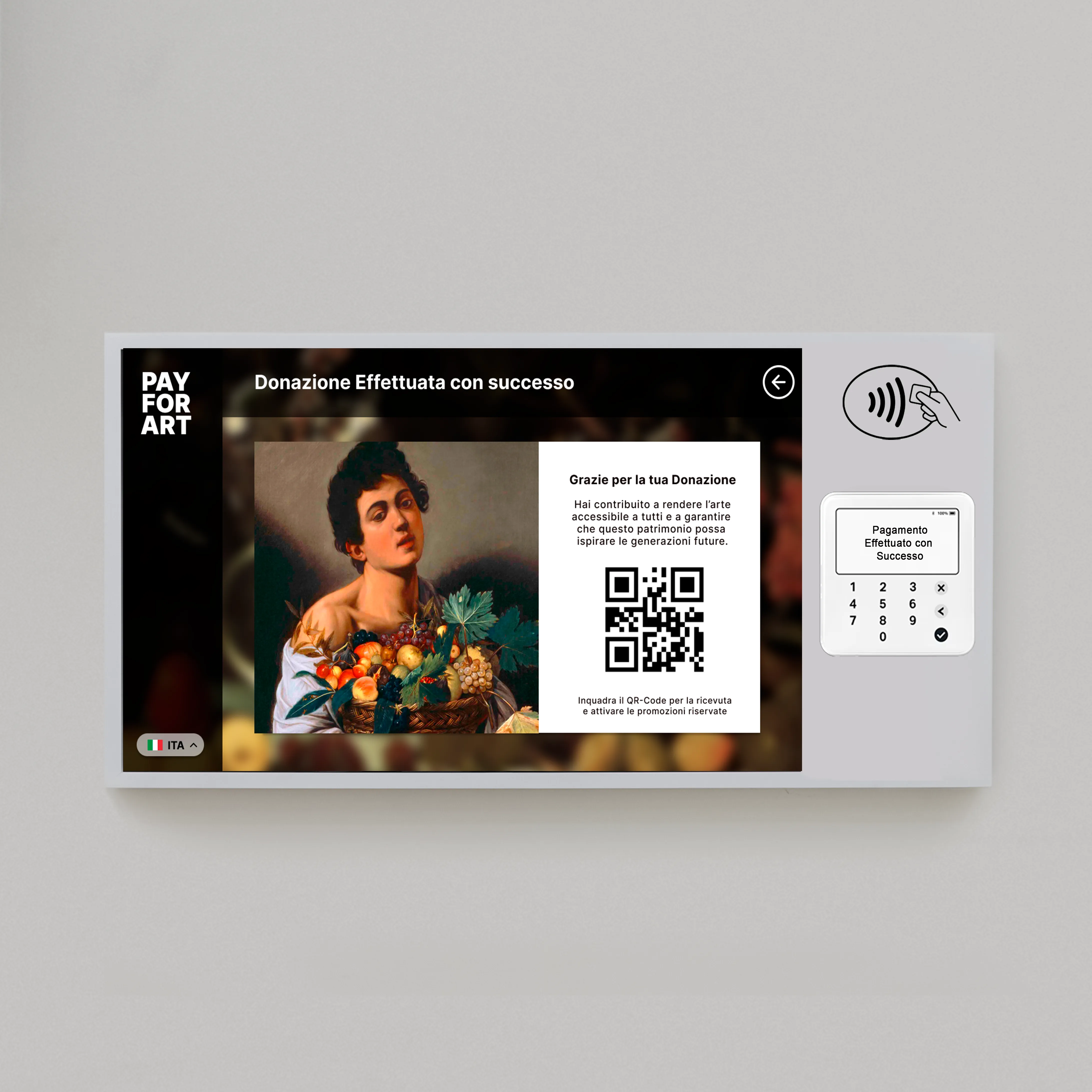 Pay for Good — software MeltInTouch per totem multimediali